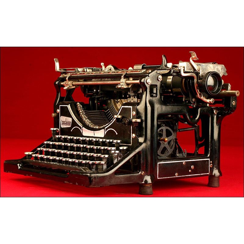 Espléndida Máquina de Escribir Underwood 5, Año 1.915. Funciona Bien.