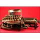 Rare Imperial Model B Typewriter, Manufactured in 1915. Interchangeable Curved Keyboard and Oversized Carriage.