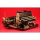 Nice Imperial Typewriter Model D, 1919. With Interchangeable Keyboard. Working