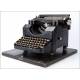 Beautiful Antique Orga Privat Typewriter with Original Cover. Germany, Circa 1923