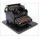 Beautiful Antique Orga Privat Typewriter with Original Cover. Germany, Circa 1923