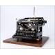 Antique Torpedo Typewriter No. 5 in operation. Germany, Circa 1920