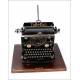 Antique Torpedo Typewriter No. 5 in operation. Germany, Circa 1920