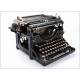 Antique Underwood Typewriter No. 5 with Spanish keyboard. United States, Circa 1920