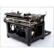 Antique Underwood Typewriter No. 5 with Spanish keyboard. United States, Circa 1920