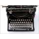 Antique Underwood Typewriter No. 5 with Spanish keyboard. United States, Circa 1920