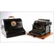 Monarch Visible No. 3 Typewriter in Very Good condition. New York, Circa 1915