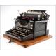 Monarch Visible No. 3 Typewriter in Very Good condition. New York, Circa 1915