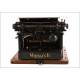 Monarch Visible No. 3 Typewriter in Very Good condition. New York, Circa 1915