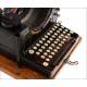 Monarch Visible No. 3 Typewriter in Very Good condition. New York, Circa 1915