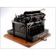 Monarch Visible No. 3 Typewriter in Very Good condition. New York, Circa 1915