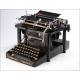 Fantastic Remington Standard Typewriter No. 7, Mod. 10. USA, Circa 1905.