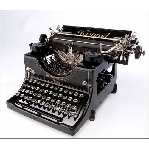 Beautiful Kappel 2 Typewriter, Very Well Preserved. Germany, 1930's