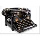 Historic Underwood Typewriter No. 5 Very Well Preserved. USA, 1908