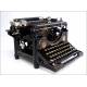 Historic Underwood Typewriter No. 5 Very Well Preserved. USA, 1908