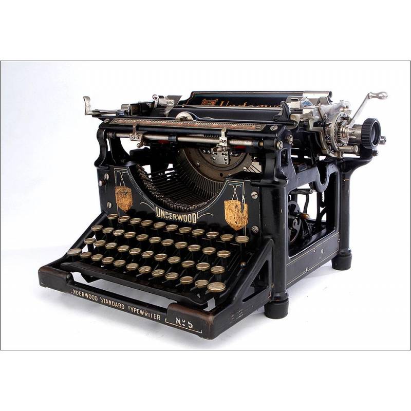 ▻antigua y mitica maquina de escribir UNDERWOOD Nº5 TYPEWRITER 1927