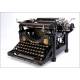 Historic Underwood Typewriter No. 5 Very Well Preserved. USA, 1908