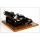 Elegant Senta Portable Typewriter. Germany, Circa 1920. Original Case