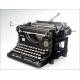 Attractive Ideal D Typewriter in very good working order. Germany, 1930's