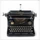 Attractive Ideal D Typewriter in very good working order. Germany, 1930's