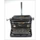 Attractive Ideal D Typewriter in very good working order. Germany, 1930's