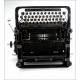 Attractive Ideal D Typewriter in very good working order. Germany, 1930's