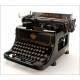 Elegant Rheinita Record typewriter in excellent condition. Germany, 1932