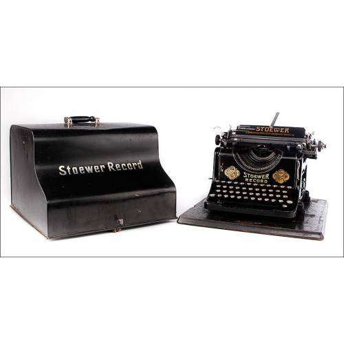 Impressive Stoewer Record Typewriter in Very Good Condition. Germany, 1921-22