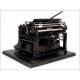 Impressive Stoewer Record Typewriter in Very Good Condition. Germany, 1921-22