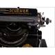 Impressive Stoewer Record Typewriter in Very Good Condition. Germany, 1921-22