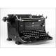 Attractive Working Continental Standard Typewriter. Germany, Circa 1930