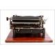 Fantastic Adler 15 typewriter in good condition. Germany, 1909