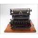 Magnificent American Model 8 Typewriter, Well Preserved. USA, Circa 1908