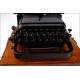 Magnificent American Model 8 Typewriter, Well Preserved. USA, Circa 1908