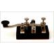 Attractive Morse Key For Telegraph Station. 20's-30's 20th Century