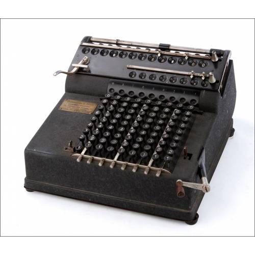 Magnificent antique Lindström Record Calculator. Works Fine. Germany, Circa 1915