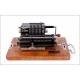 Antique Rema Mechanical Calculator Mod. 1 in working order. Germany, 1920's