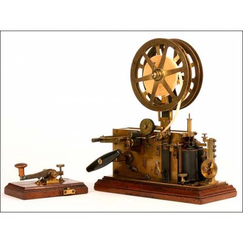 Double roll morse station. Switzerland. 1871.