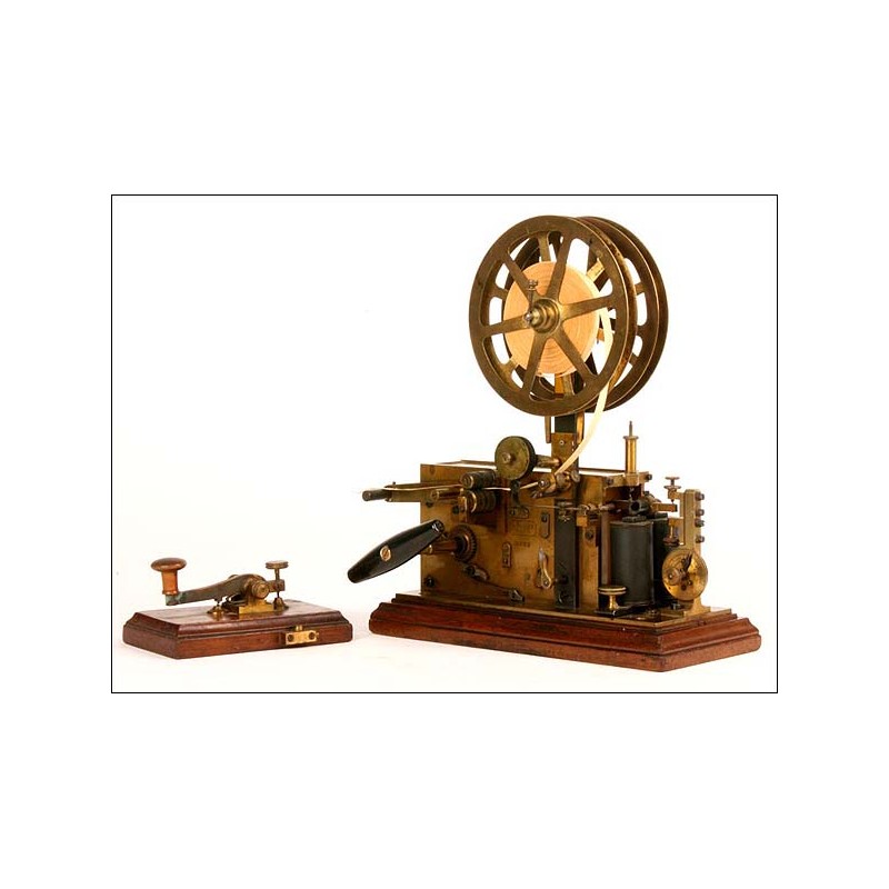 Double roll morse station. Switzerland. 1871.