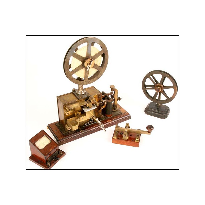 Telegraph - morse station. Germany 1895