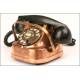 Copper switchboard telephone. Years 50's. Perfect working order.