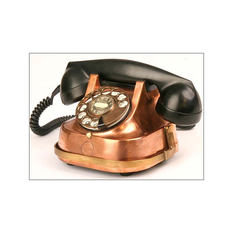 Copper telephone. Copper telephone. 50's. Perfect working order