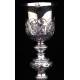 Antique Solid Silver Chalice with Paten. France, Late XIX Century