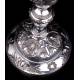 Antique Solid Silver Chalice with Paten. France, Late XIX Century