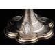 Spectacular Chalice and Paten Set in Solid Silver Contrasted. France, Circa 1900