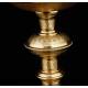 Beautiful Eucharistic Ciborium in solid silver and brass. France, XIX Century