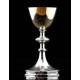 Magnificent Set of Chalice and Silver Paten in Original Case. France, XIX Century