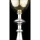 Magnificent Set of Chalice and Silver Paten in Original Case. France, XIX Century