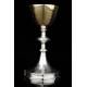 Magnificent Set of Chalice and Silver Paten in Original Case. France, XIX Century