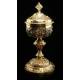 Antique Solid Silver Ciborium by Favier. Well Preserved. France, XIX Century